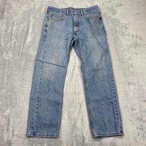 Vintage Levi's 505 Jeans Mens 34x30 Blue Denim Mid Rise Straight Leg 5-Pocket